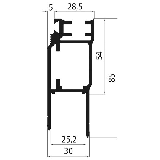 edging Dropside lifting aid 2.0, L, primed