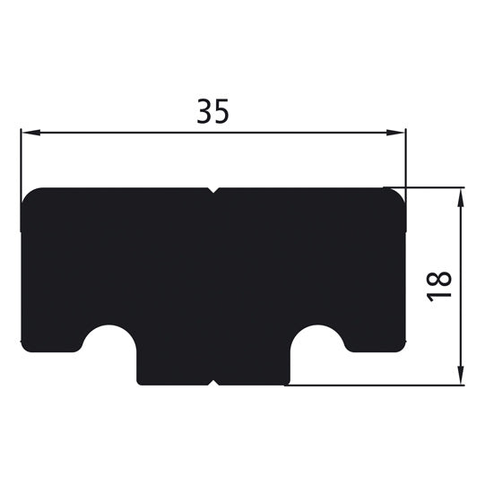 Threaded piece from threaded rail set, M10 x 1, length 120 mm