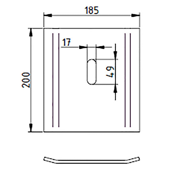 Sesam steel plate for MIXLINER pillar trolley