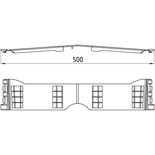 Seesaminsisäinen liitos 500 mm