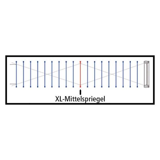 Sesam XL center transom VG, 2550 mm