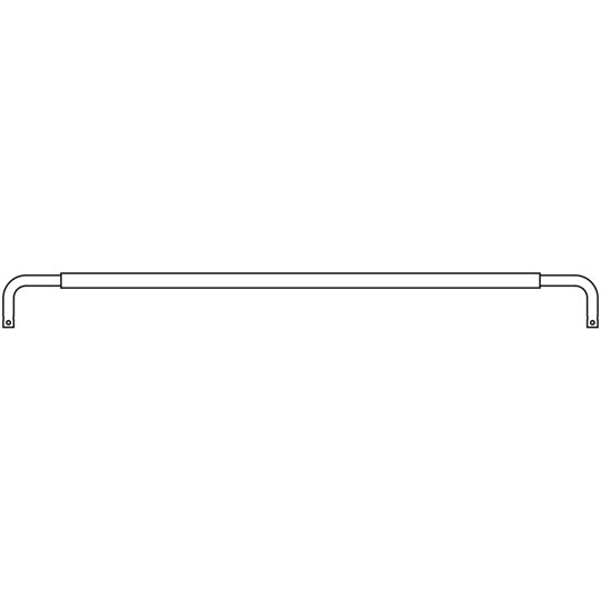 Edscha crossbar, one end loose, Ø 25 mm, galvanized steel
