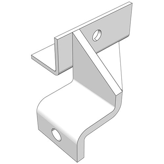 Edscha front wall bow holder, left, raw steel