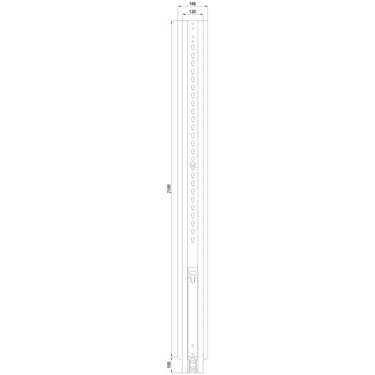 Edscha CS-centre pillar Safe TRS, stanchion body KTL-coated