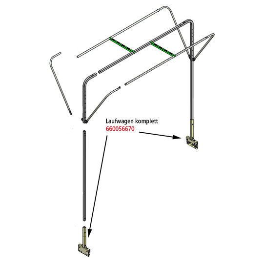 Edscha SB-Profi roller trolley/trolley, complete