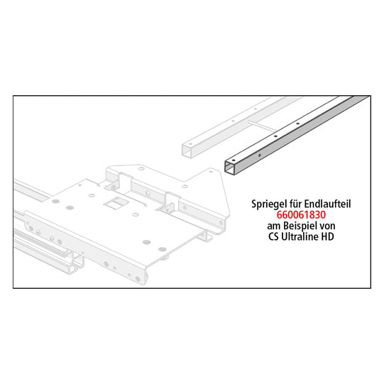 Edscha bow for end section, 30 x 30 x 2280 mm