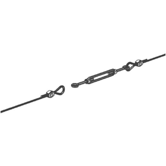 Edscha TIR safety cable incl. turnbuckle