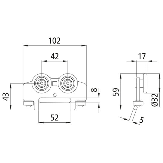 Edscha-sivupressurulla BG, 4-kertainen, taittuva, TIR