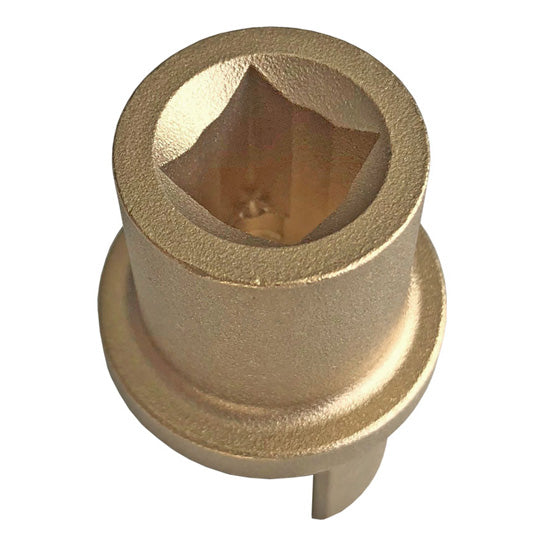 Messinkisisäosa pohjassa. alumiininen kiinnitysputki Ø 34 mm.