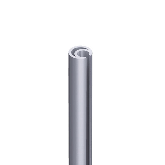 Presenningsspännrör, rå aluminium, Ø 27 mm, längd 3300 m