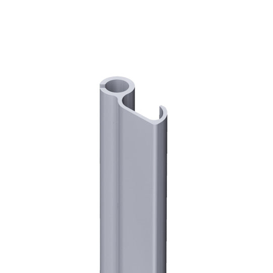 Tarpaulin tensioning hook aluminum raw, f.ward hooking, 3300 mm