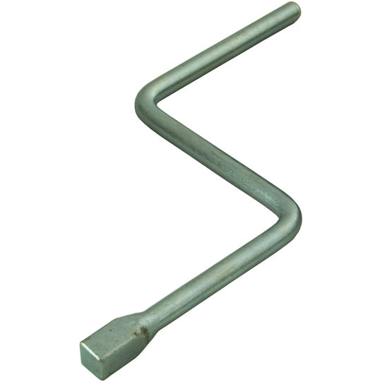 Hand crank f. clamping gear, square 14 mm, galvanised