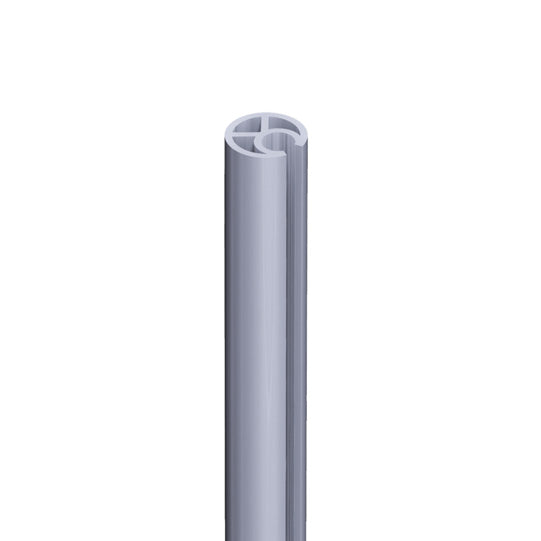 Tarpaulin tensioning tube, aluminum raw, Ø 34 mm, length 3300 m