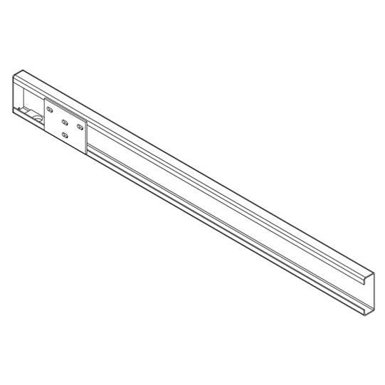 Cargotrail-tvärbalk 120 mm, totallängd 2550 mm