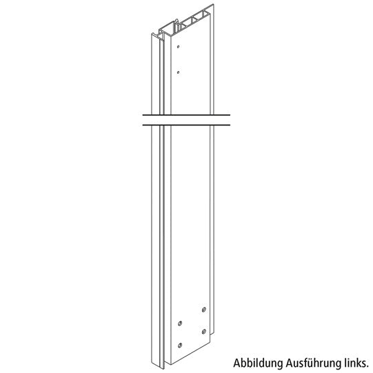 PWP aluminum pillar, right