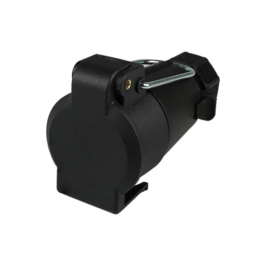 Socket outlet 7-pin, 12 V, to DIN/ISO 1724