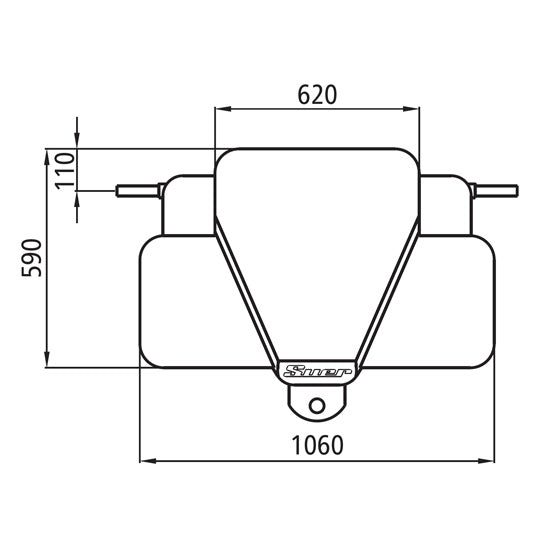SB700 Reinf.ced concrete weight, Cat. II, black