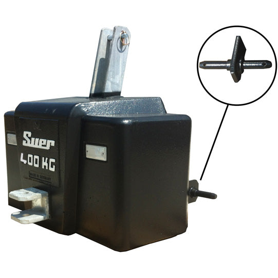 SBKK400 Förstärkt betongvikt. Kat. 0/I Kommunal, svart