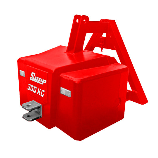 SBD300K Reinf.ced concrete weight, communal triangle, red