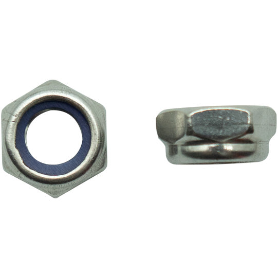 Sexkantsmutter M8, rostfritt stål A2, M8, ISO 10511 (DIN 985)