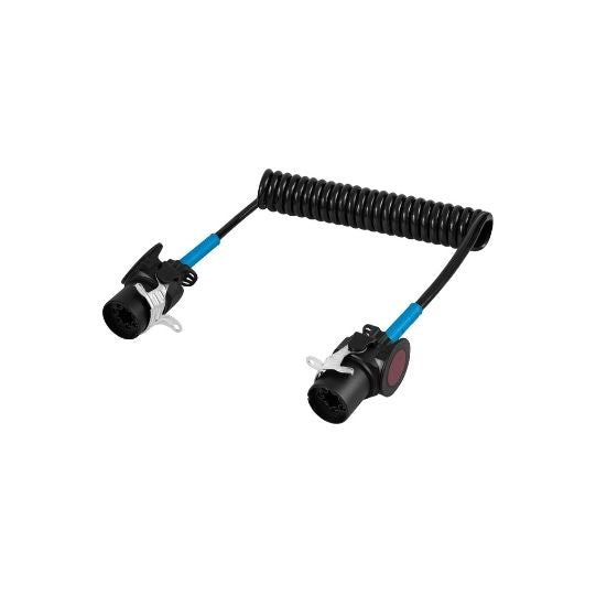 Spiral connection cable, 24 V, 15-pin, cable 4.5/5m