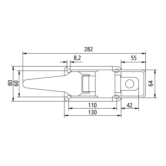 Tension lock 604, galvanized