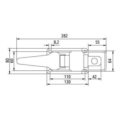 Tension lock 604, galvanized