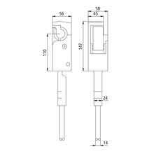 Pendulum lock 662 N , raw, left