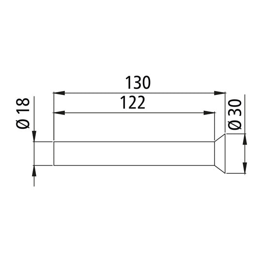 Pendulum pin 6640 N, galvanised, f. lock 664 N