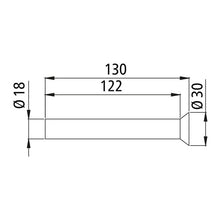 Pendulum pin 6640 N, galvanised, f. lock 664 N