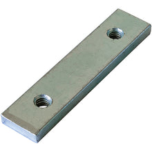 Gängad platta 6 mm, galvaniserad, hålavstånd 50 mm, M6