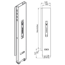 Rear pillar Solidmaster 801H, 600 mm, w/o connection
