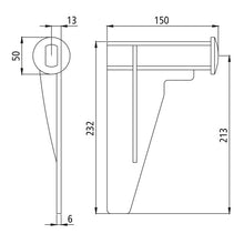 Pendulum plate/pendulum bearing H 107, raw, left