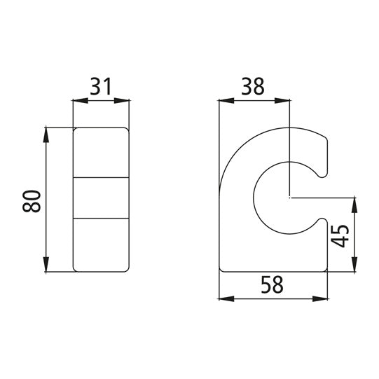 Bearing pedestal H 109, raw, f. pendulum plate