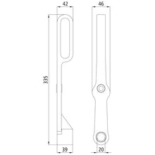 Operating lever H 119 E/H 120 A, raw