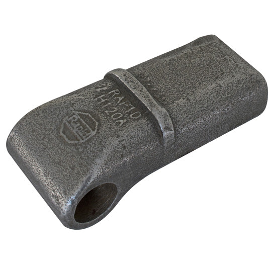 Hinge eye H120 A, w/out pin, raw stl., Ø 20 mm