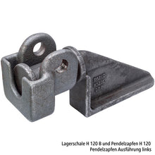 Bearing shell H120 B, raw stl., f. swivel pin H120