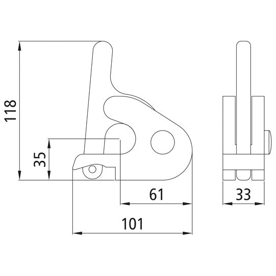 Self-aligning bearing H121, raw stl.