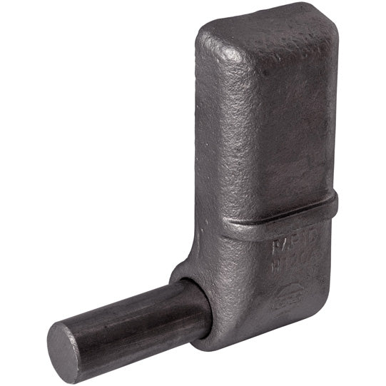 Gångjärnstub H120 A, med stift, L, rått stål.