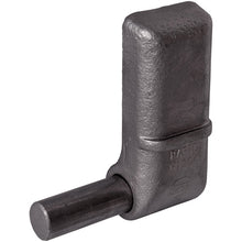 Gångjärnstub H120 A, med stift, L, rått stål.
