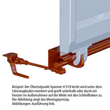 Over dead centre clamp H519 light, R, raw stl.