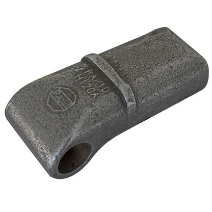 Hinge eye H 120 A, without pin, raw steel, Ø 22 mm