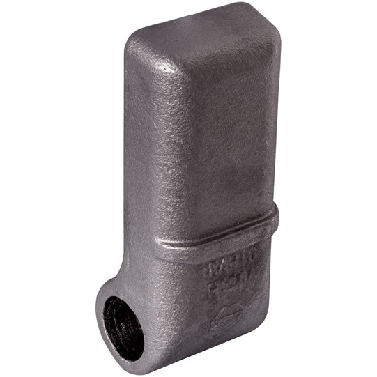 Hinge eye H 120 A, without pin, raw steel, Ø 22 mm