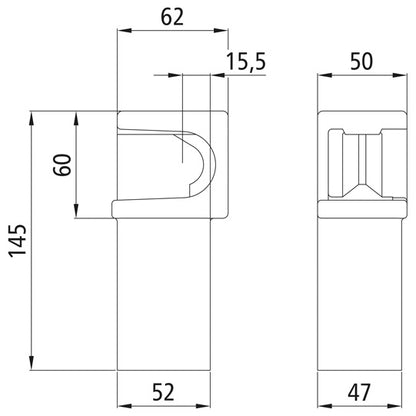 Self-aligning bearing H11, L, raw stl.