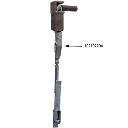 Locking bolt H11, lateral, L = R, galvanised stl.