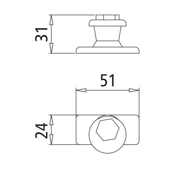 Counterholder H 115 SD, raw
