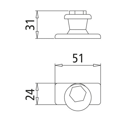 Counterholder H 115 SD, raw