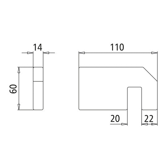 Counterholder H 115 SD, raw