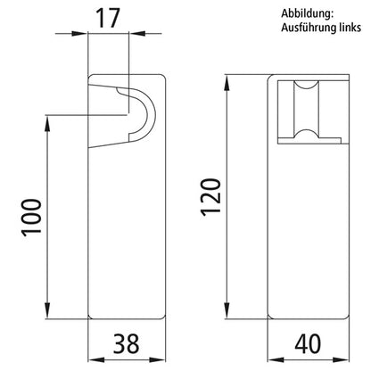 Self-aligning bearing H10 G, R, raw stl.