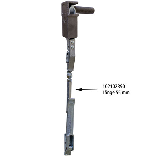 Turnbuckle H10 G/H11, length 55 mm, galvanised stl.